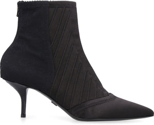 Fabric ankle boots-1